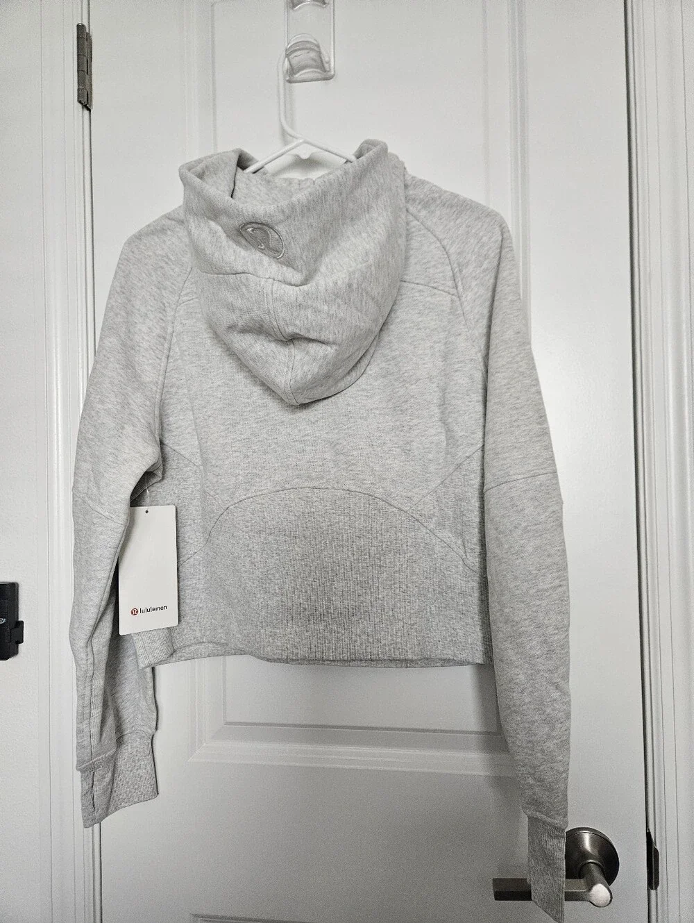 NWT Lululemon Scuba Oversized Half-Zip Hoodie Heathered Core Light Grey XS/S